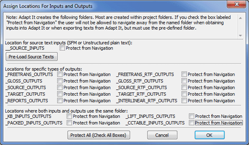 Assign locations for inputs and outputs
